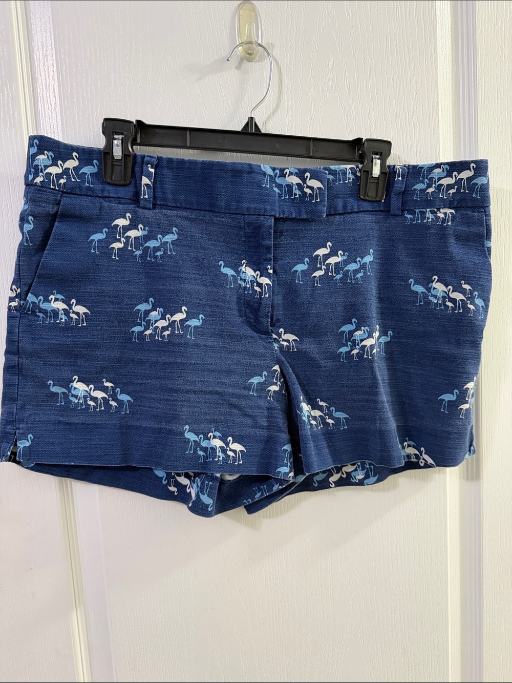 Loft Navy Flamingo Print Women's Size 14 Shorts